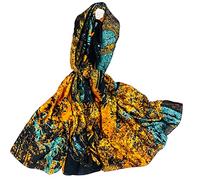 FAIRYGATE Silky Scarfs Satin Scarf for Hair at Night Neck Shawls and Wraps Painting Printed Large Long Smooth Soft Silk Scarves for Women UK 88013