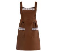 FAIRYGATE Unisex Apron with Pockets Cooking Aprons for Women Men Cleaning Hairdressing Waitress Apron with Pockets One Size Fits All Kitchen Accessories A1627