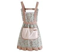 FAIRYGATE Women Cloth Apron with Pockets Adjustable Cooking Aprons Kitchen Bib Apron for Kitchen Cooking Baking Household Cleaning A1516