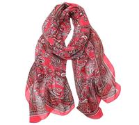 FAIRYGATE Womens Scarf Chiffon Elegant Scarfs Multifunctional Ladies Neck Wrap Soft Sheer Scarves Crinkle Stole Shawl Women's Shawls and Wraps 155x50 cm A5424