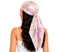 FAIRYGATE Womens Scarf Silk Scarves Neckerchief Long Head Wrap Thin Beach Women Hijab Vintage Bridal Binder Colorful Cloth 75009