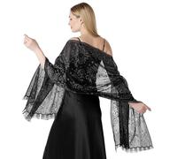 FAIRYGATE Women's Scarves & Wraps Scarfs for Women Shawls Wrap with Tassels for Evening Dresses Wedding Summer Winter Stoles Large Ladies Scarve Shawl Shawls for Weddings UC1006
