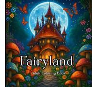 Fairyland Adult Coloring Book: A Whimsical Fantasy Collection for Adults Featuring 50 Magical Fairy Houses, Enchanted Forests, and Mushroom Castles in Elegant Black & White Line Art