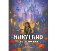 Fairyland Adult Coloring Book: Fairytale Designs of Enchanting Fairies, Magical Houses, and Fantasy Castles for Mindfulness and Relaxation