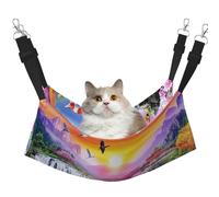 Fairyland Mountain Lake Printed Pet Hammock - Sleeping Hammock For Cats, Rabbits, Ferrets, Puppies, Small Animals
