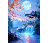 Fairyland Pavilion 100 Piece Jigsaw Puzzles For Adults, Fun Challenging & Brainteasing 100 piece Adult jigsaw puzzle, Impossible puzzles, Gift for Men/Women, Finished Size is 40x28cm