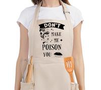 Fairy's Gift Funny Cooking Apron for Women Retro Housewife, Sarcastic Aprons with Pockets, Aprons for Cooking Humor, Womens Kitchen Apron, Fun Valentines Day Baking Gifts for Women Mom Wife Baker Her,