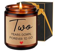 Fairy's Gift Soybean Wax Scented Candle, 2 Year Anniversary Candle Gifts for Him Her Boyfriend GF Wife Husband, Cotton 2nd Anniversary Couple Gifts Ideas, Two Year Wedding Anniv. Presents for Couples