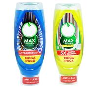 FAIRY's Max Power Washing up Liquid - Anti Bacterial Eucalyptus & Lemon (730ml x 2)
