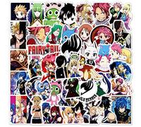 Fairys Tails Stickers, 50 Pcs Lucy End Figure Vinyl Waterproof DIY Sticker Decals for Party, Water Bottle Scrapbook Laptop Skateboard Computer for Teens Students