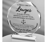 FairySandy Lawyer Gifts for Women Men Female Graduation Lawyer Gifts a Truly Great Lawyer is Hard to Find Acrylic Gifts for Attorneys Lawyer Office Desk Decor (Elegant)