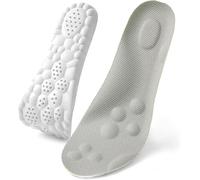 Fairystep Massage Insoles - 4D Cloud Technology Insole, Massage Insoles for Men Women, Comfort and Breathable, Non-Slip, Relieves Foot Pain, for Sports, Travel, Athletic, Running (Gray, 37-38)