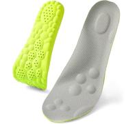 Fairystep Massage Insoles - 4D Cloud Technology Insole, Massage Insoles for Men Women, Comfort and Breathable, Non-Slip, Relieves Foot Pain, for Sports, Travel, Athletic, Running (Green, 43-44)