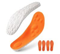 Fairystep Massage Insoles - Fairy Step Insoles for Men Women,4D Cloud Technology Arch Support Insoels,PU High Elastic Shock Absorption Unisex Full Pad Insole,Memory Foam Insoels (Orange, 37-38)