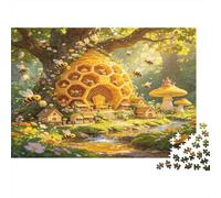 Fairytale Beehive Forest 1000 Piece Jigsaw Puzzle Paper 1000 Pieces Puzzle Game for Adults Dreamy Nature Scene Home Decor 70x50cm/1000pcs