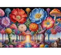 Fairytale Castle 4000 Piece Jigsaw Puzzles for Adults, Colourful, Challenging & Brainteasing Adult puzzles 4000 Pieces Flowers, Fun jigsaws for The Whole Family 56x34 inch