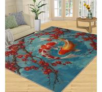 Fairytale Castle Area Rug - Open Book with Golden Magic Castle Emerging, Fantasy Storybook Design for Kids Room, Nursery, Dreamy Home Decor-150 * 250CM