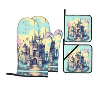 Fairytale Castle Kitchen baking four-piece set anti-scalding and heat insulation for kitchen baking and grilling