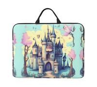 Fairytale Castle Pattern Laptop Sleeve Case 14 in Suitable for Notebook Computer Tablet Traveling Carrying Simple Case