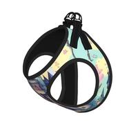 Fairytale Castle Print Soft Pet Harness and Leash Set, Adjustable Mesh Puppy Vest Harness for Small Large Large Dogs and Cats