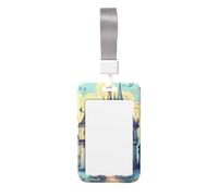Fairytale Castle Printing Card Badge Holder Double-Sided Sliding Cover Design, Capable of scanning Transparent Film