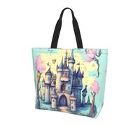 Fairytale Castle Shoulder bag.Stylish all-over print women's style, lightweight, large capacity for everyday use