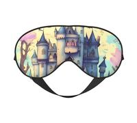 Fairytale Castle Soft Eye Mask. Unisex, Comfortable and Breathable, Suitable for Daily Rest. Helps You Quickly Enter Deep Sleep.