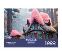 Fairytale Cottage 1000 Piece Jigsaw Square Puzzles for Adults And Kids, Challenging And Educational Home Decoration 70x50cm/1000pcs