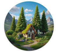 Fairytale Cottage 1000 Piece Puzzles Square Puzzles for Adults And Kids, Vibrant Imagery Family Game 1000pcs (67.5x67.5cm)