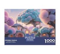 Fairytale Cottage 1000 Pieces Puzzle Square Puzzles Vibrant Imagery Creative Game 38x26cm/1000pcs