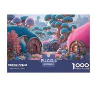 Fairytale Cottage 1000pcs Puzzles Square Puzzles for Adults And Kids, Challenging And Educational Home Decoration 38x26cm/1000pcs