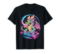 Fairytale Dj Dragon Mixing Magic Vibes T-Shirt
