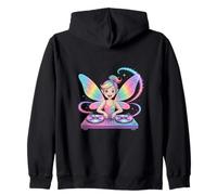 Fairytale Dj Rainbow Wings Magic Zip Hoodie