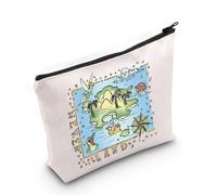 Fairytale Fans Gift Movie Merchandise Peter Movie Never Land Map Zipper Pouch Makeup Bag (Never Land EU)