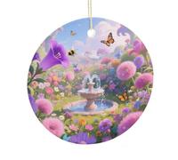 Fairytale Flower Sea Ceramic Ornament Hanging Decor