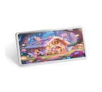 Fairytale Forest Elf Stainless Steel Name Plate with Pin,Durable Personalized Name Tags,Name Badge for Business Work Lable Sign 1.4 * 2.8 in