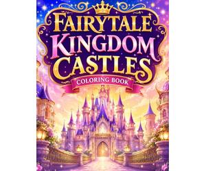 Fairytale Kingdom Castles Coloring Book: 50 Magical Fantasy Castles, Enchanted Palaces, Flower Castles, Mushroom Kingdoms, Pumpkin Towers, Secret ... Relaxation, Stress Relief and Creative Escape