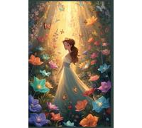 Fairytale Princess in Enchanted Forest, Writing Journal/Notebook/Diary for Girls, 80 Lined Pages (6inx9in) - Hardcover