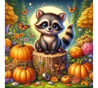 Fairytale Raccoon 500 Piece Jigsaw Puzzles for Adults and Kids, Impossible Puzzle, Jigsaws 500 pieces for adults Gifts, Difficult jigsaw puzzles for The Whole Family
