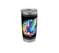 Fairytale Rainbow Colored Dragon Stainless Steel Insulated Tumbler