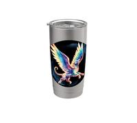 Fairytale Rainbow Colored Dragon Stainless Steel Insulated Tumbler