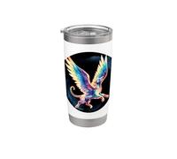 Fairytale Rainbow Colored Dragon Stainless Steel Insulated Tumbler