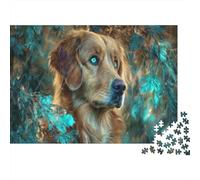 Fairytale Reading Dog Puzzles 1000 Piece Challenge Toy Adults And over 12 Years Old Puzzle Game Educational Challenge Home Decoration Gift 52x38cm/1000pcs