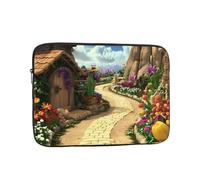 Fairytale Village Path Laptop Sleeve Case 13 Inch Suitable For Notebook Computer Tablet Traveling Carrying Simple Case