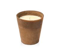 Fais Rustic Vintage Terracotta Pot Mosquito Repellent Candle - Citronella and Cedarwood Essential Oils - Large Outdoor Soy Candle for Home, Garden, Patio, Camping