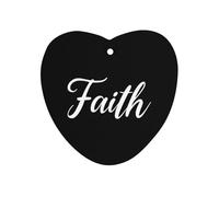 Faith 1Pcs Car Air Freshener Automotive Aromatherapy Tablets Hanging Scented Cards for Room Bathroom Love form
