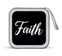 Faith 40 Capacity CD Case Hard Plastic Portable Travel DVD Cases Protective Storage Organizer Binder