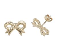 Faith 9ct Gold 9ct Yellow Gold Bow Stud Earrings 0.3g, 1x0.7cm