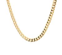 Faith 9ct Gold 9ct Yellow Gold Semi Solid Oval Curb 18" Chain 4.5mm, 7.83g