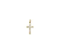 Faith 9ct Gold 9ct Yellow Gold Tapered Edge CZ Cross